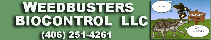 Weedbusters Biocontrol, LLC with cartoon